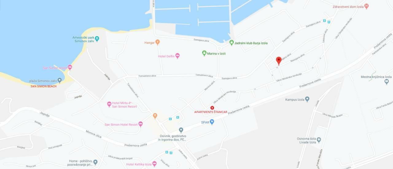 Apartmaji Stamcar Изола Экстерьер фото